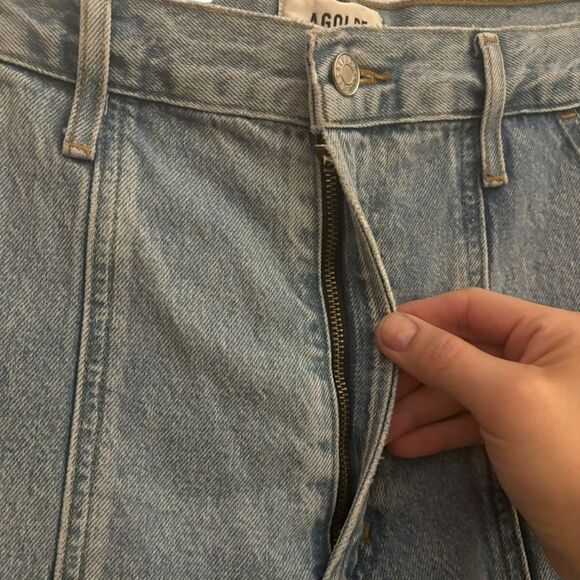 Agolde NWT Cooper Cargo Relax Straight Leg High Rise Designer Jeans in Rank 33 - Picture 9 of 14